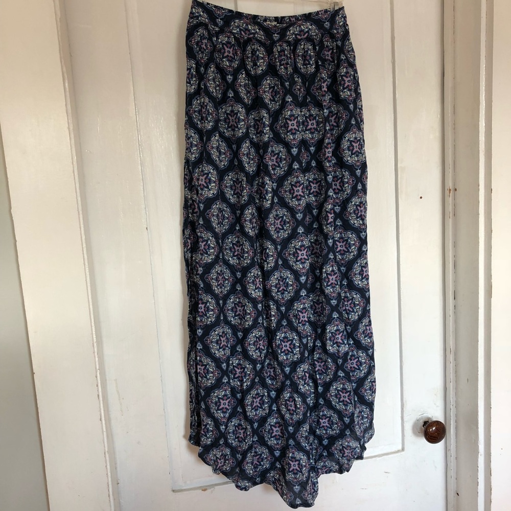 Hollister navy long skirt size xs